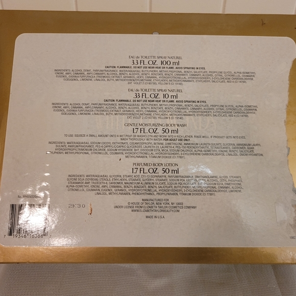 ELIZABETH TAYLOR WHITE DIAMONDS 4 PIECE GIFT SET - Picture 3 of 7